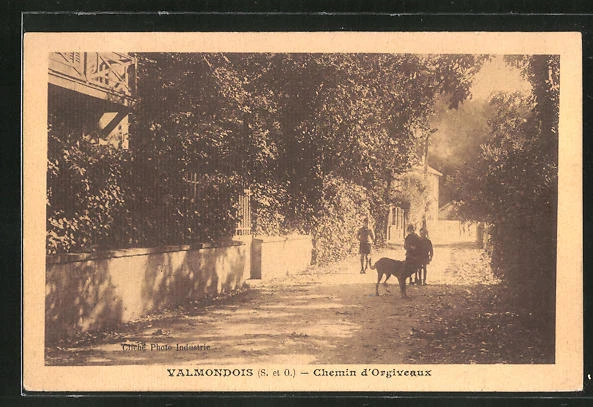 CPA Valmondois, Chemin d´ Orgiveaux