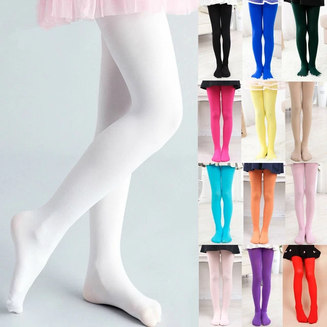 Ballet Dance Tights Girls Kids Ultra Soft Microfiber Dance Tights Age 4-11