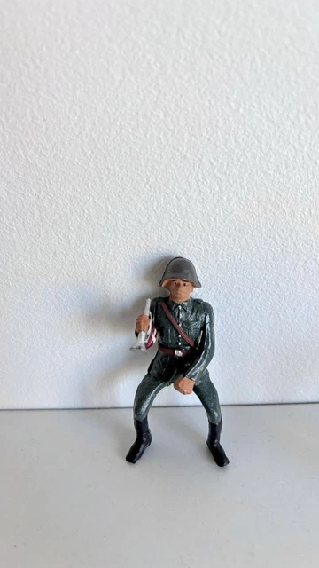 Soldat Starlux Armée Suisse, Cavalier Clairon, échelle 1:32 (60mm), Plastique Peint
