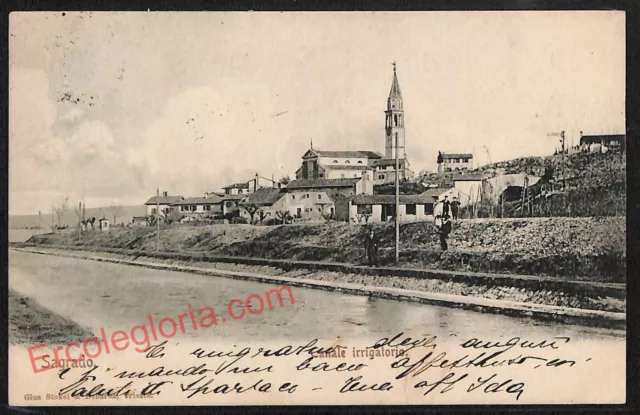 ag1889 - CARTOLINA D'EPOCA - Gorizia Provincia - Sagrado  1900