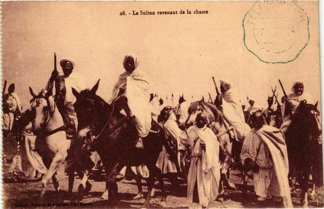 CPA AK Le Sultan Revenant de la Chasse MAROC (964078)