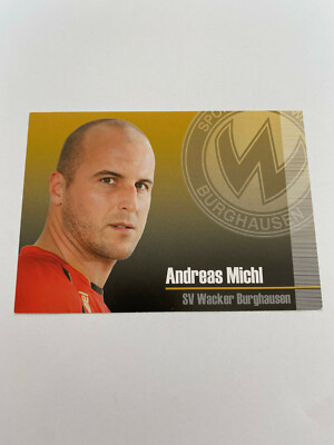 ANDREAS MICHL SV Wacker Burghausen Autogrammkarte mit Original