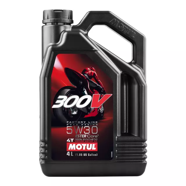 Motul 300V 4T Factory Line 5w-30 5w30 Racing Motorcycle Engine Oil - 4 Litres 4L