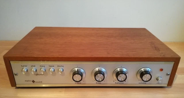 Metro Sound Amplifier ST20 Model Stereo MetroSound Retro Vintage