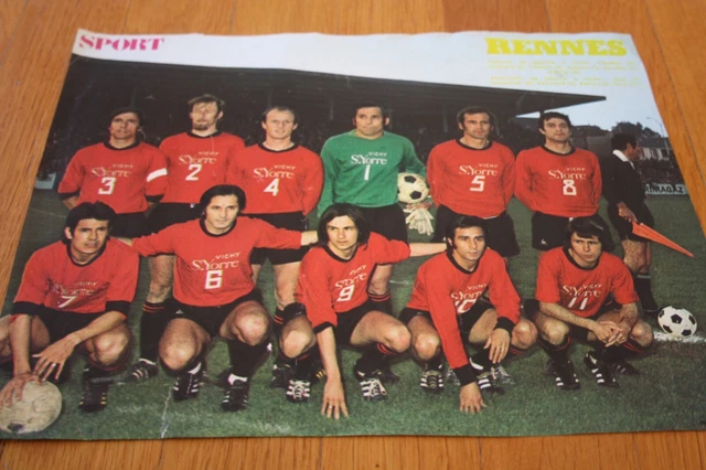 Poster Vintage Stade Rennais - Équipe 1967 - Collection Football
