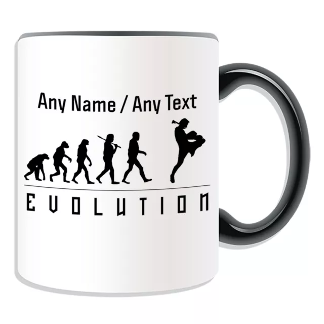 Tazza Portamoney Box Regalo Personalizzata Muay Thai Coppa Evoluzione Design Arte Nome Boxing