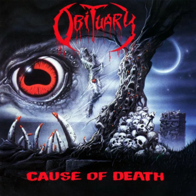 OBITUARY Cause of Death BANNER 2x2 Ft Fabric Poster Tapestry Flag album cover