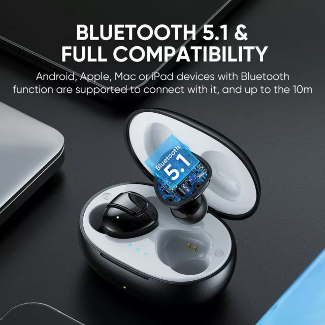 Joyroom JR-TL10 TWS Earbuds, Wireless Bluetooth 5.1 Earphones with Charging Case 2