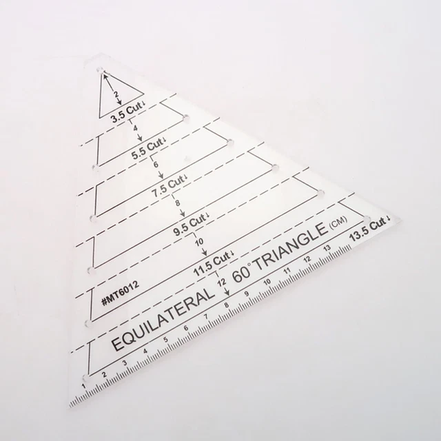 FABRIC RULER SCALE Triangle Patchwork Templates for Craft £5.95 ...