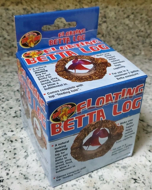 Zoo Med Labs Betta Floating Log Cover Reduce Stress Structure for Nests Log New