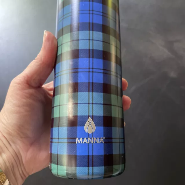 Manna 20 Oz Retro Fiesta PLAID Insulated Bottle Countryside Bottle Preppy