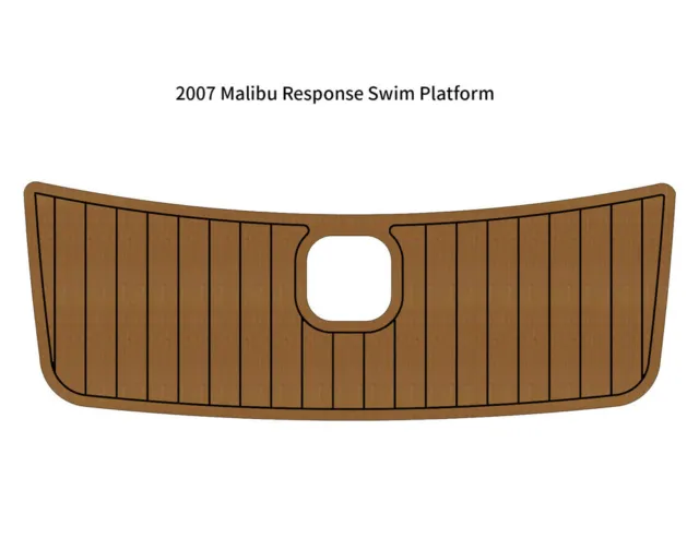 2007 Malibu Response Swim Platform Step Pad Boat EVA Foam Faux Teak Flooring Mat