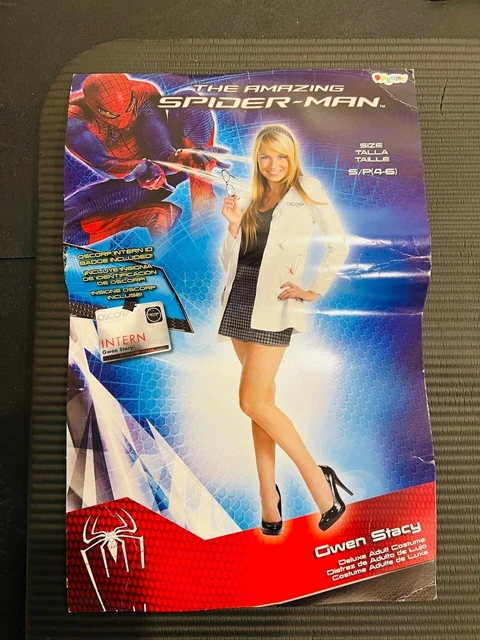 THE AMAZING SPIDER Man Gwen Stacy Halloween Costume Sz 4-6 $24.95