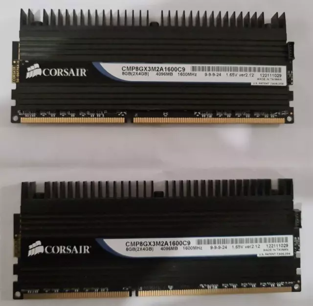 KIT RAM DDR3 Corsair XMS3 DOMINATOR 8gb 2 x 4gb 1600mhz CMP8GX3M2A1600C9