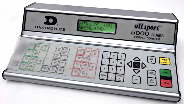 Daktronics 5010 All Sport 5000 Series Control Console Scoring Controller TESTED Daktronics 5010 All Sport 5000 Series Control Console Scoring Controller TESTED