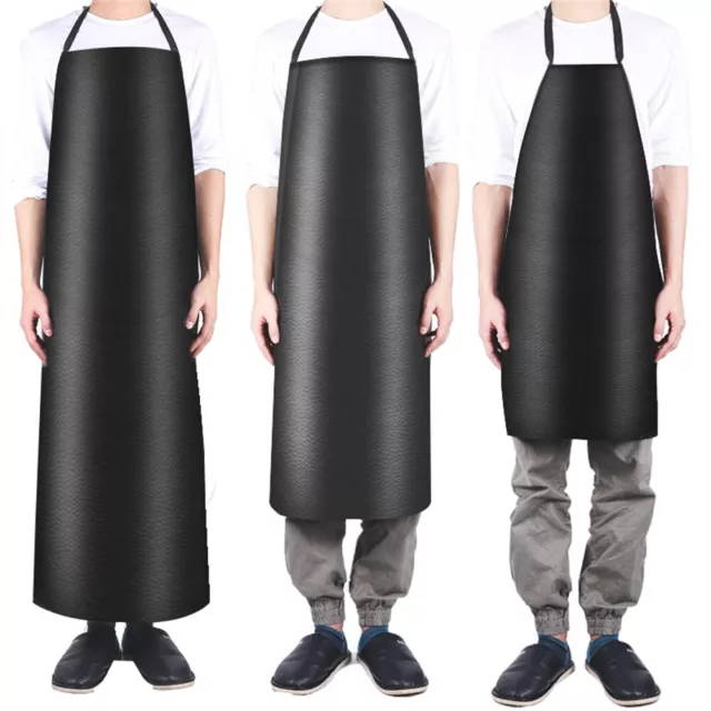 Kitchen Apron Heavy Duty Multiple Sizes Oilproof PVC Leather Waterproof