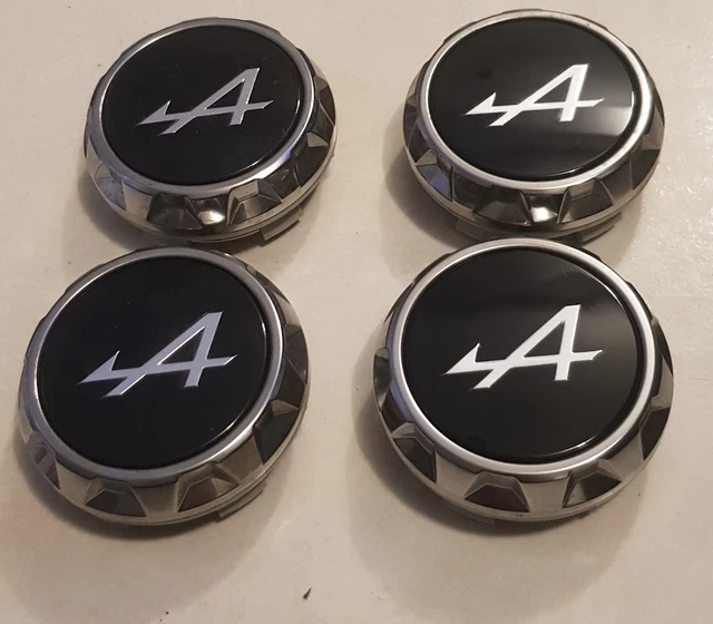 Lot De 4 Cache-Moyeux En ABS Noir - Diamètre 64mm - Enjoliveur Centre De Roue Voiture - Compatible Avec De Nombreux Modèles