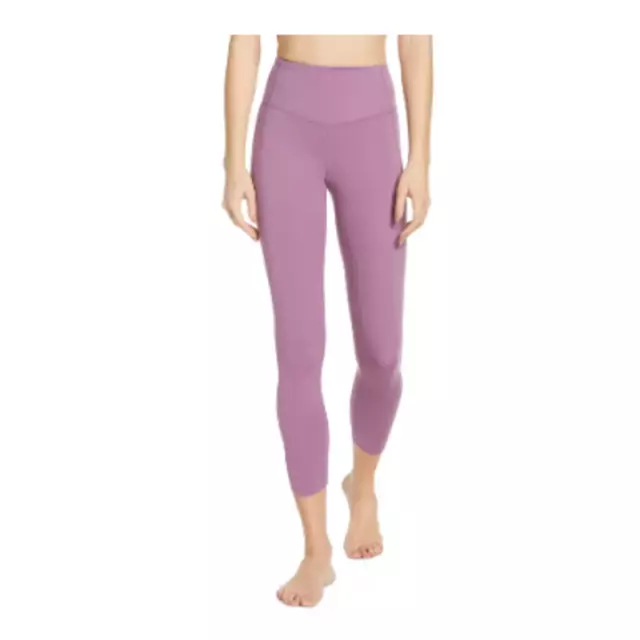 Zella Womens Studio Lite Leggings XS Purple High Waist Pocket 7/8 Leggings NWT