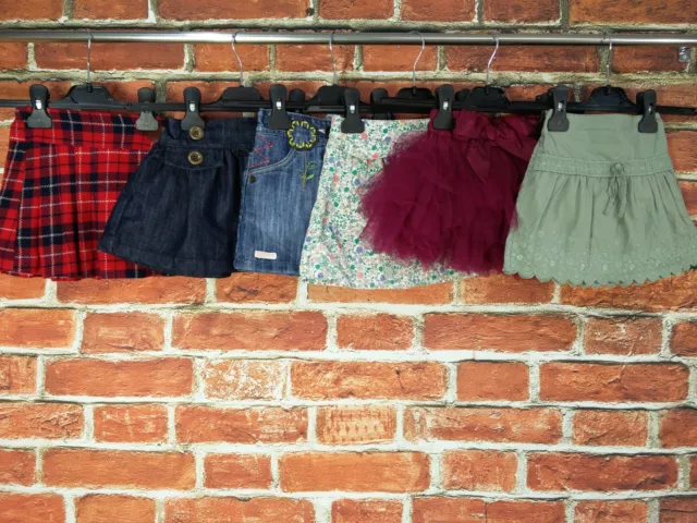 PACCHETTO GONNA BAMBINA ETÀ 12-18 MESI PROSSIMA CURA MADRE SET GONNA DENIM TUTU ecc 86CM