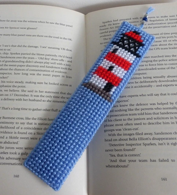 LIGHTHOUSE Nautical Beach - Handmade bookmark. Christmas, Birthday, Book lover