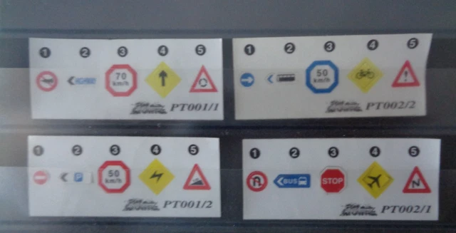 Lot Signalisation Routière FALLER HO – 120 Panneaux + Décor Busch (neuf)