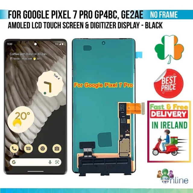 For Google Pixel 7 Pro AMOLED LCD Screen Touch Digitizer Display Assembly