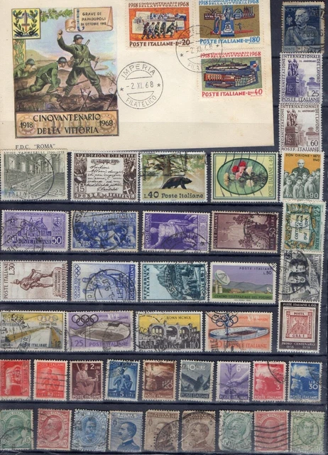ITALIE ! Lot de Lettres et Timbres anciens depuis 1900 ! NEUFS