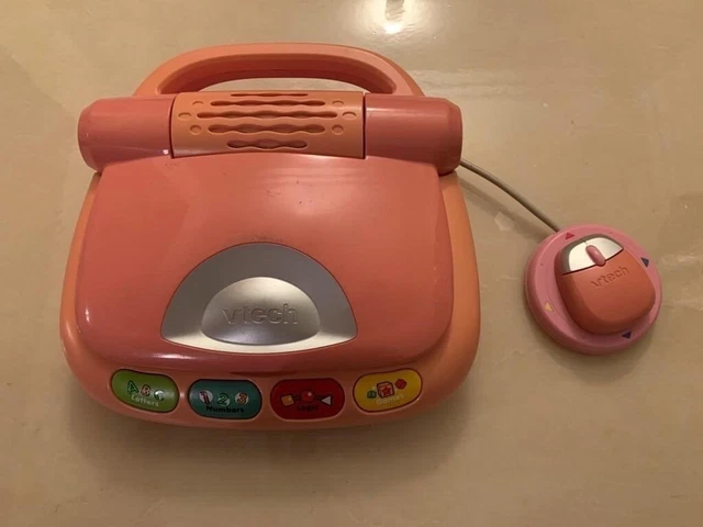 VTECH TOTE 'N Go Laptop & Mouse Educational Computer Learning Games ...