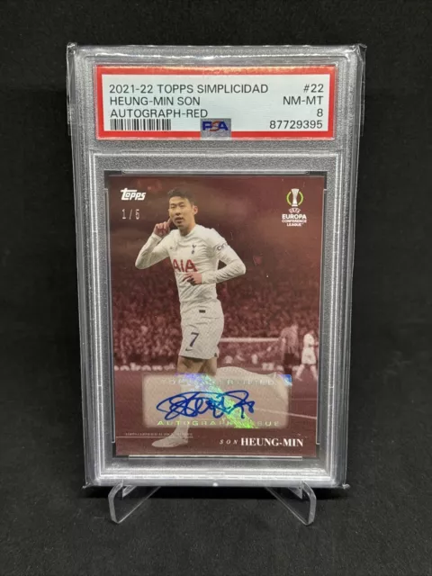 Topps Simplicidad - Heung-Min Son - Tottenham Hotspur - Auto - /5 - PSA 8