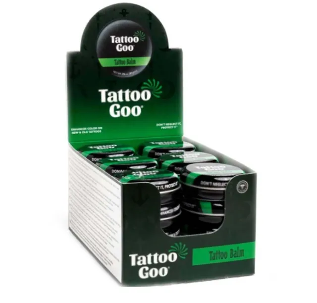 TATTOO GOO Aftercare Salve Balm Original Ointment 24 x 0.75 oz Tin Full Case