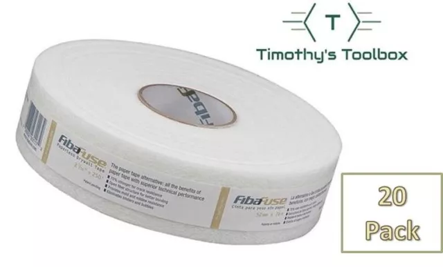 FibaFuse 2-1/16 In. X 250 Ft. Paperless Drywall Tape FDW8652-U - Pack of 20 FibaFuse 2-1/16 In. X 250 Ft. Paperless Drywall Tape FDW8652-U - Pack of 20