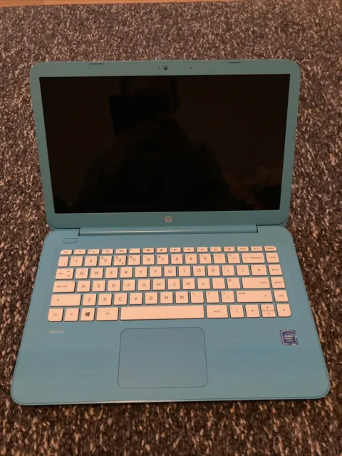 HP Stream Laptop 14-ax000na 14" Aqua Blue Intel Celeron N3060