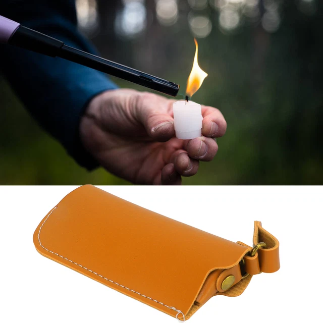 (caramel Colour) Leather Lighter Cover Long Service Life Tear Resistant