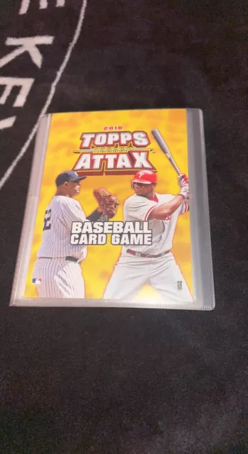 2010 Topps Attax 4 Pocket Binder W/ 55 Mint Cards Holos Refractors MLB Baseball