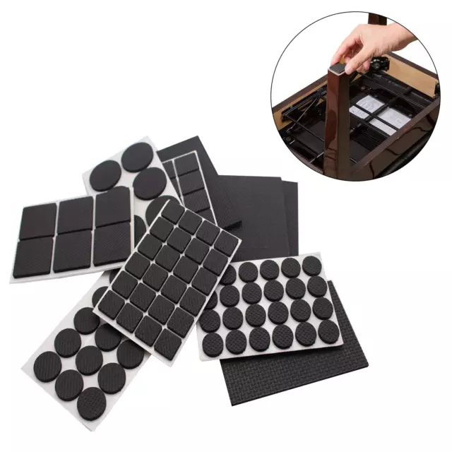 Discos de Fieltro Auto Adhesivo Muebles Suelo Silla Mesa Patas Pies Protectores