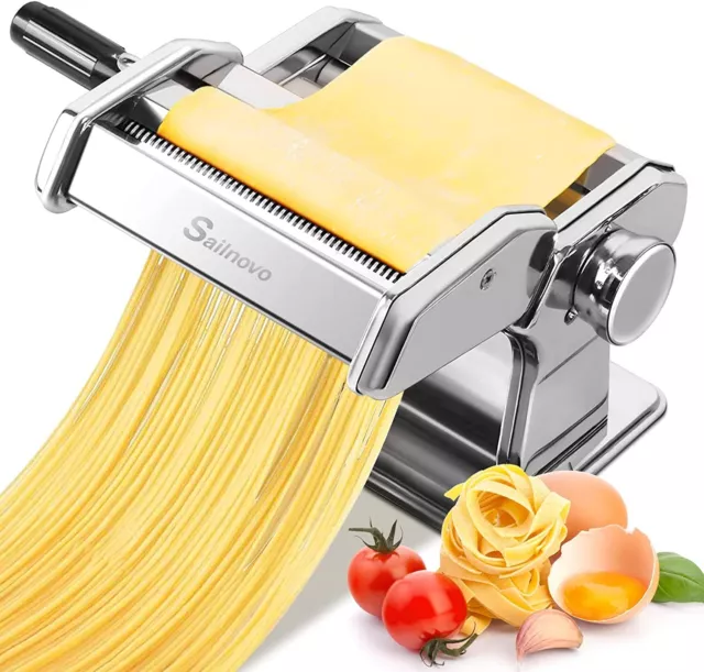 Máquina de rodillos para fabricante de pasta fresca de acero inoxidable para fettuccine de fideos de espaguetis
