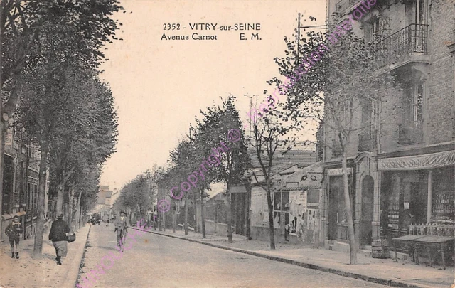 CPA 94400 VITRY SUR SEINE Avenue Carnot Edt E.M.