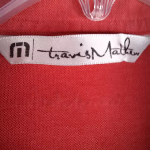 TRAVIS MATHEW SHIRT Men's Golf Polo Size L Red Short Sleeve Shirt $14. ...