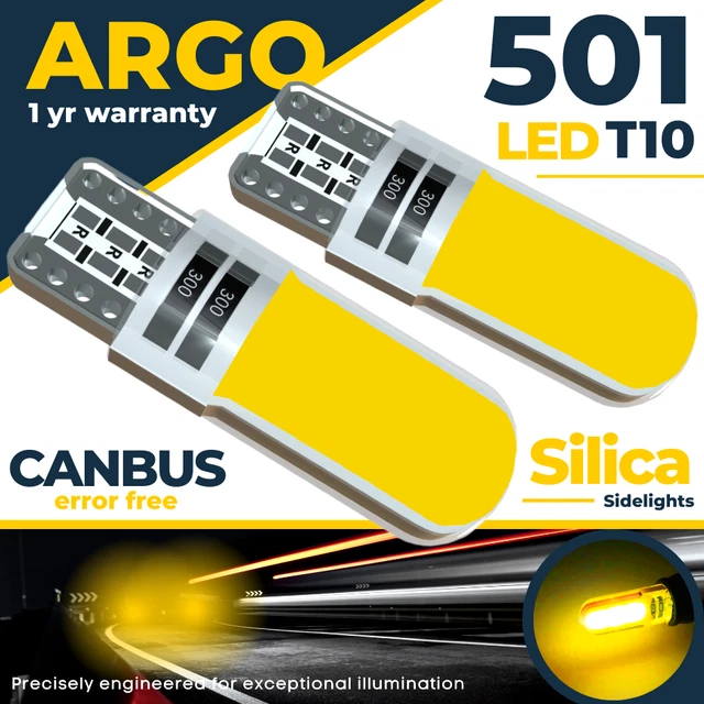 For Mercedes C Class Saloon W204 Yellow Led Interior Footwell Light Bulbs 07-14