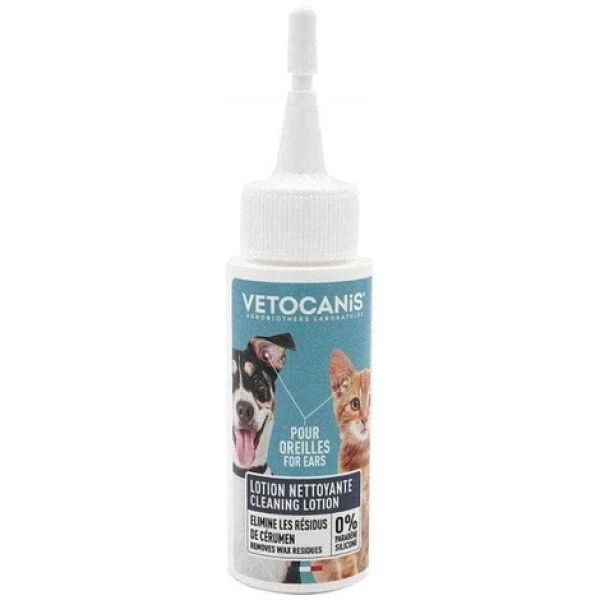 Vetocanis Lotion Yeux, Nettoyant pour les yeux des Chats et Chiens 60ml