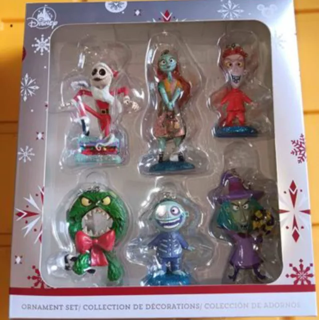 DISNEY SKETCHBOOK NIGHTMARE Before Christmas Ornament Box Set Of Six