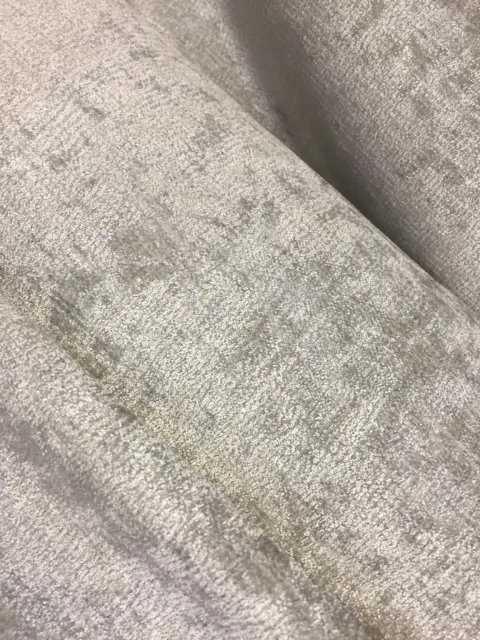 Romo KIRKBY Shimmer Silver K5107/14 Ion Chenille Upholstery Fabric Reg $96yd