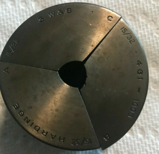 Collet Pads 15/32" round  Hardinge  for #3  Warner Swasey