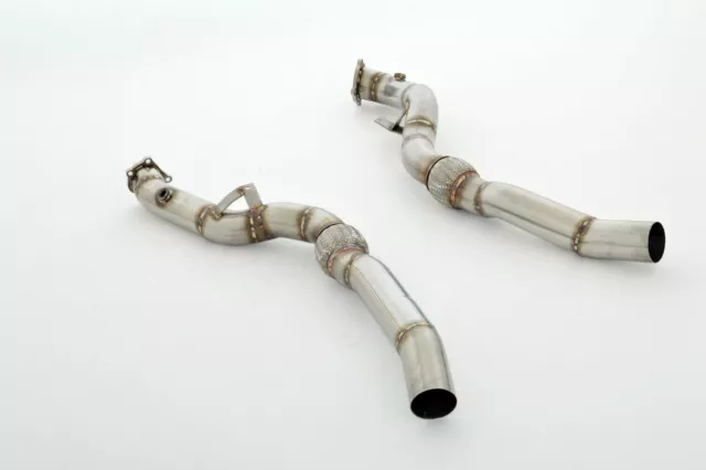 Friedrich Motorsport 2x76mm Downpipe für Audi RS6 4F Quattro 5.0l V10 Bi-Turbo