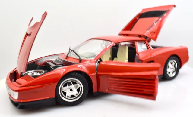 Miniature Ferrari Testarossa Rouge Burago 1/43 – Occasion – Modèle Métal