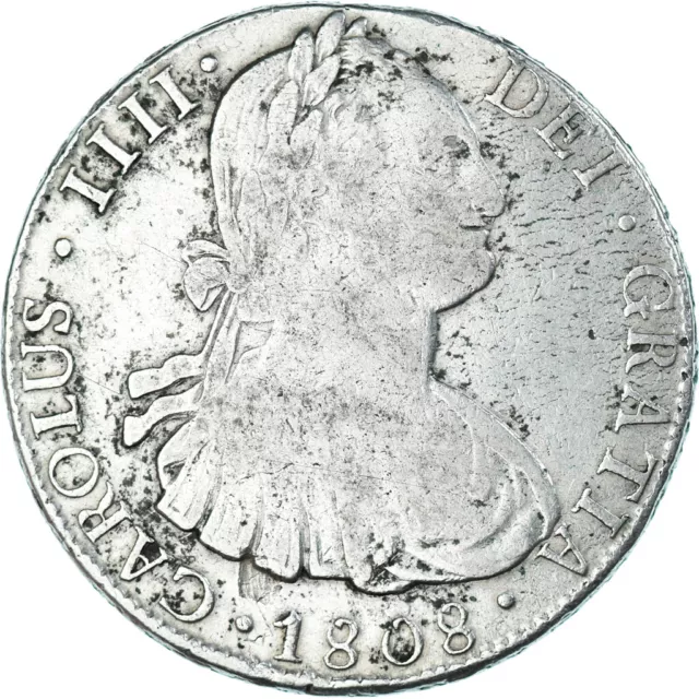[#1066578] Monnaie, Espagne, Charles III, 8 Reales, 1808, Potosi, PJ, TB+, Argen