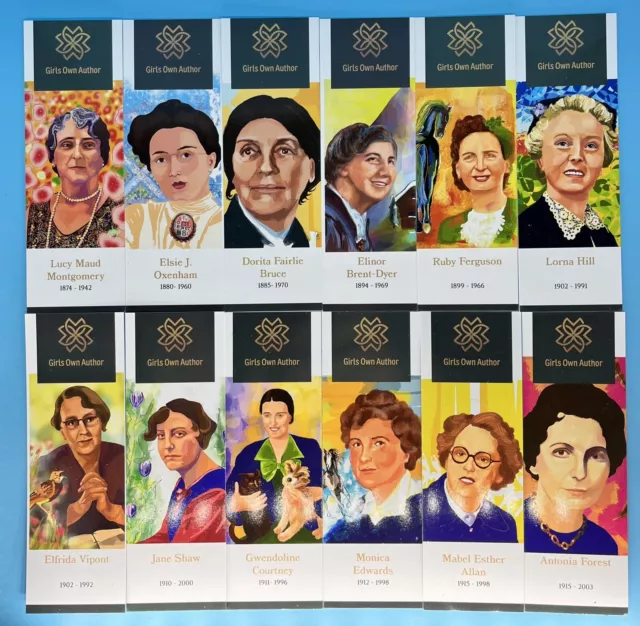 Girls Own Bookmarks - Choose from 12 Female School Authors - e.g. Jane Shaw