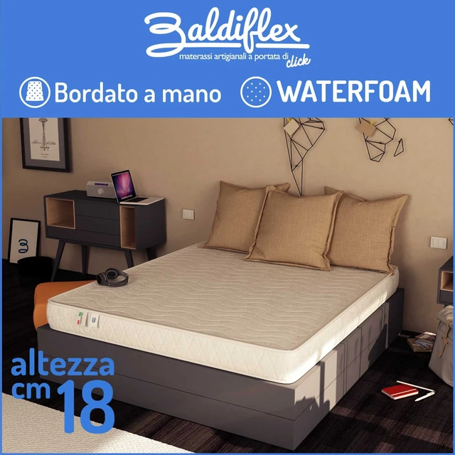 Ensemble matelas Mémoire de forme ACTIMEMO TOUCH 120x190 3zones de confort + sommier KIT blanc