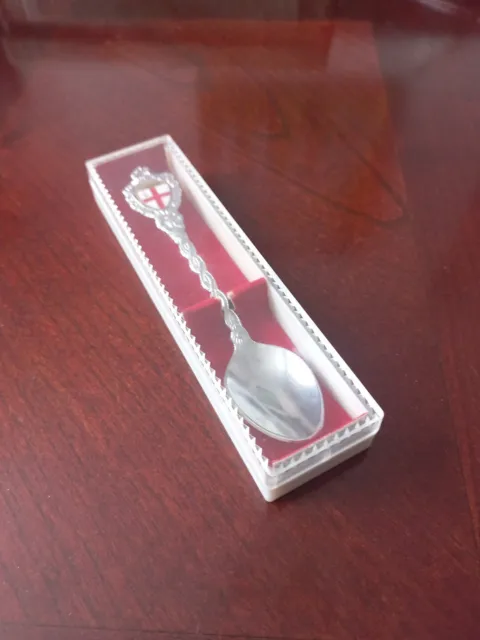 Retro London Souvenir Silver-Plated Collectable Spoon In Plastic Case.1970's/80s