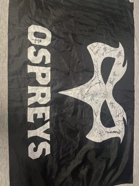 Ospreys Rugby Signed Flag